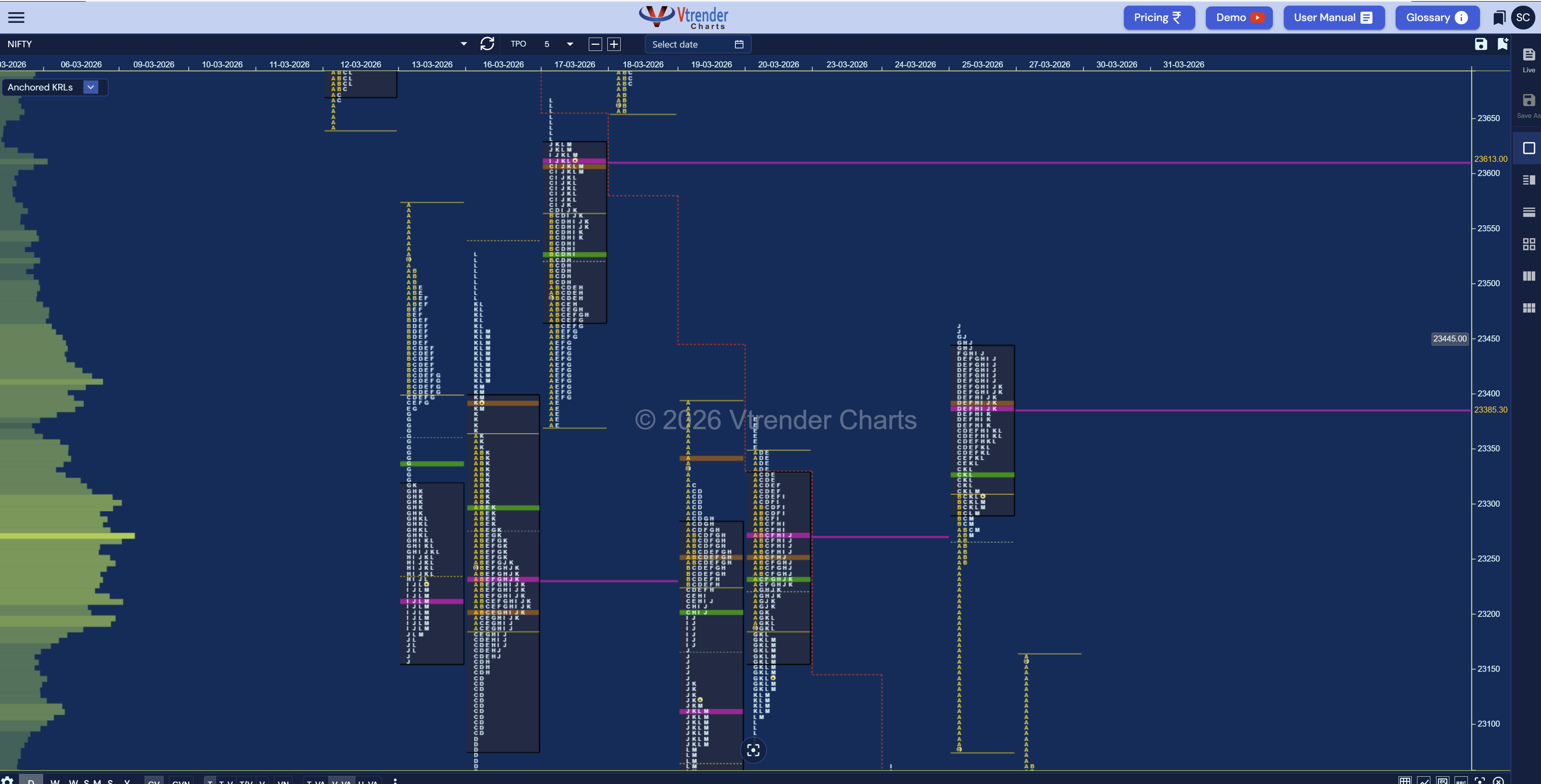 Market Profile chart reference
