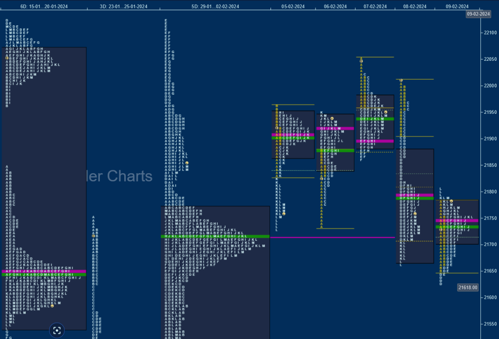 N W D 1 Weekly Spot Charts (05Th To 09Th Feb 2024) And Market Profile Analysis Banknifty Futures, Charts, Day Trading, Intraday Trading, Intraday Trading Strategies, Market Profile, Market Profile Trading Strategies, Nifty Futures, Order Flow Analysis, Support And Resistance, Technical Analysis, Trading Strategies, Volume Profile Trading