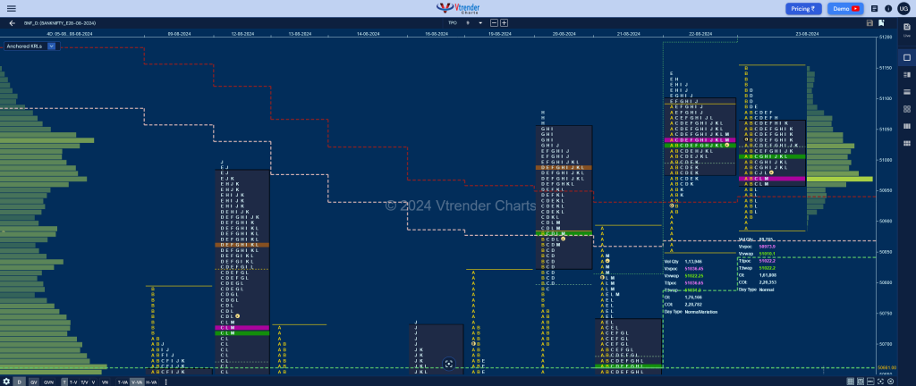 Bnf 11 Market Profile Analysis Dated 23Rd Aug 2024 Banknifty Futures, Charts, Day Trading, Intraday Trading, Intraday Trading Strategies, Market Profile, Market Profile Trading Strategies, Nifty Futures, Order Flow Analysis, Support And Resistance, Technical Analysis, Trading Strategies, Volume Profile Trading