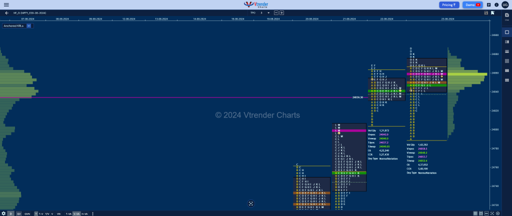 Nf 12 Market Profile Analysis Dated 23Rd Aug 2024 Banknifty Futures, Charts, Day Trading, Intraday Trading, Intraday Trading Strategies, Market Profile, Market Profile Trading Strategies, Nifty Futures, Order Flow Analysis, Support And Resistance, Technical Analysis, Trading Strategies, Volume Profile Trading