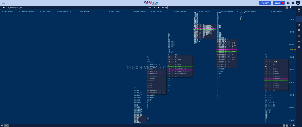 Nifty Weekly 1 Weekly Spot Charts (05Th To 09Th Aug 2024) And Market Profile Analysis Banknifty Futures, Charts, Day Trading, Intraday Trading, Intraday Trading Strategies, Market Profile, Market Profile Trading Strategies, Nifty Futures, Order Flow Analysis, Support And Resistance, Technical Analysis, Trading Strategies, Volume Profile Trading