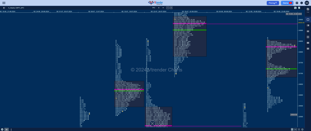 Nifty Weekly 3 Weekly Spot Charts (19Th To 23Rd Aug 2024) And Market Profile Analysis Banknifty Futures, Charts, Day Trading, Intraday Trading, Intraday Trading Strategies, Market Profile, Market Profile Trading Strategies, Nifty Futures, Order Flow Analysis, Support And Resistance, Technical Analysis, Trading Strategies, Volume Profile Trading