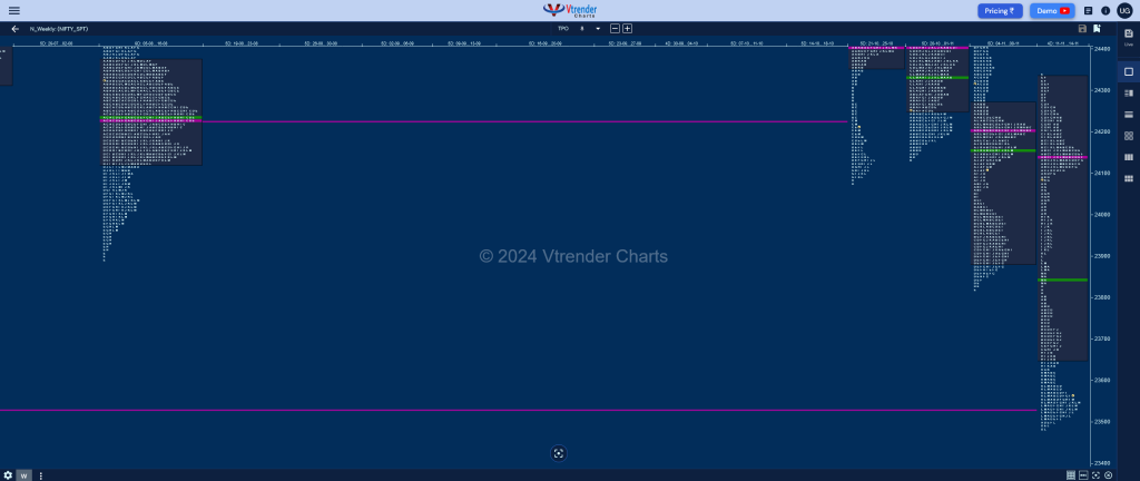 Nifty Weekly 2 Weekly Spot Charts (11Th To 14Th Nov 2024) And Market Profile Analysis